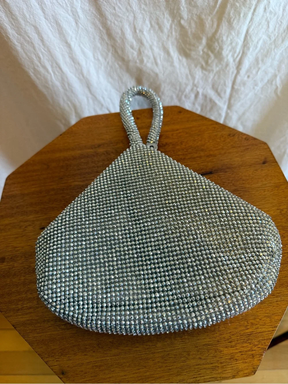 Jessica McClintock glittering crystal